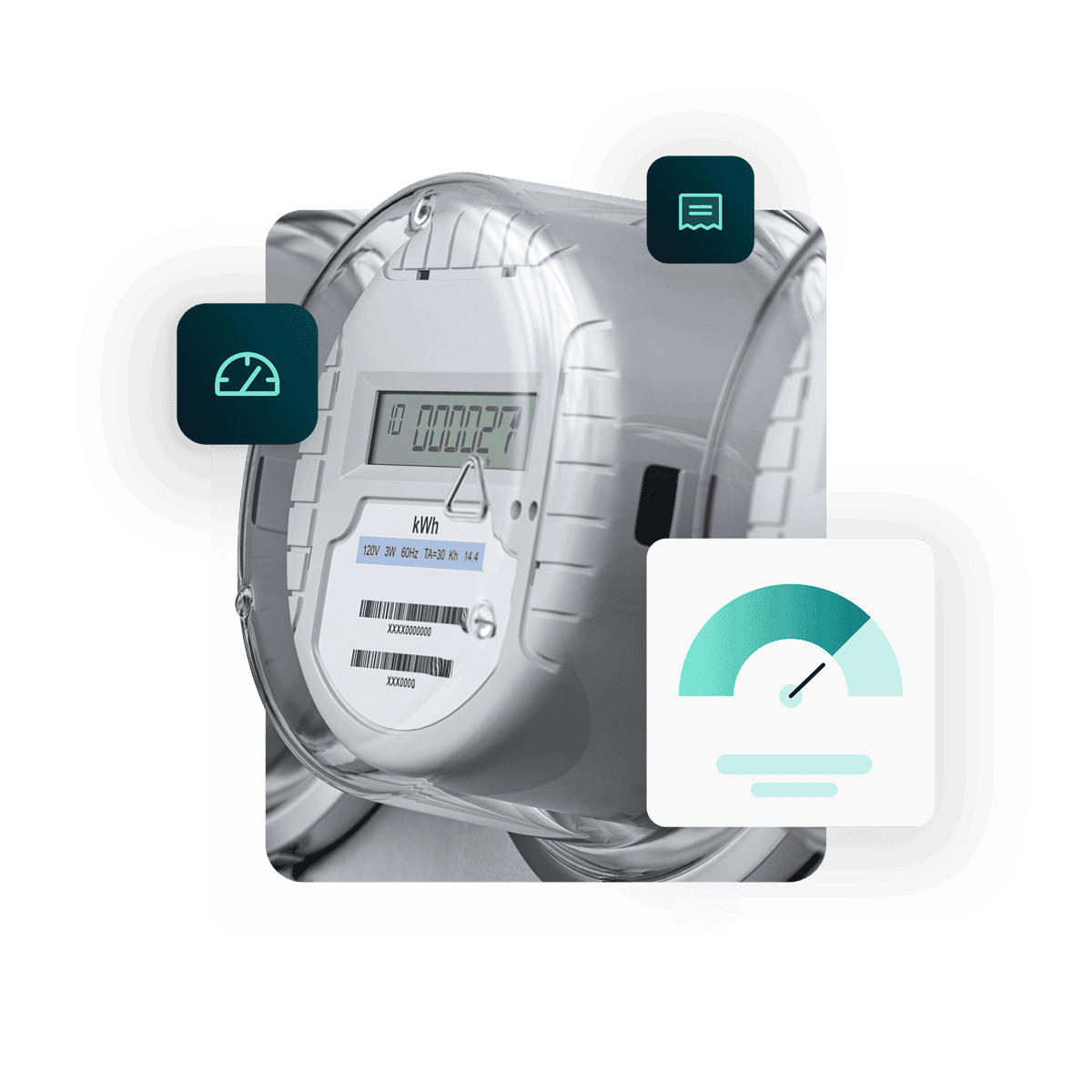 Smart meter integration for electricity, water, and gas monitoring